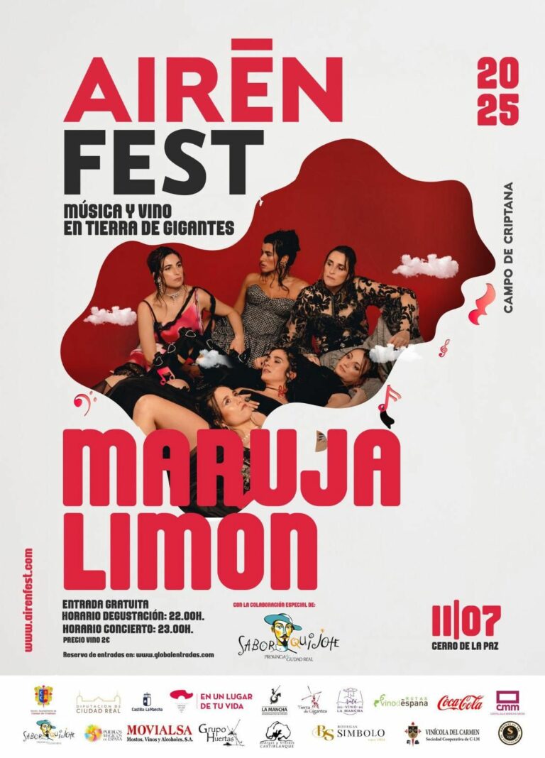 Los conciertos de Pedro Pastor y Maruja Limón pondrán la nota musical del AirénFest de Campo de Criptana