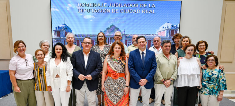 La Diputación de Ciudad Real rinde homenaje a los trabajadores jubilados en 2024