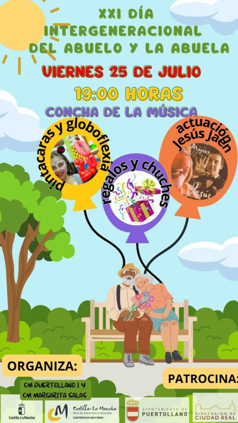 Puertollano: Magia y actividades infantiles en el XXI Día Intergeneracional de los abuelos
