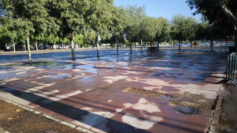 El recinto ferial luce ya completamente limpio tras los concursos de limoná y las actividades de la Pandorga