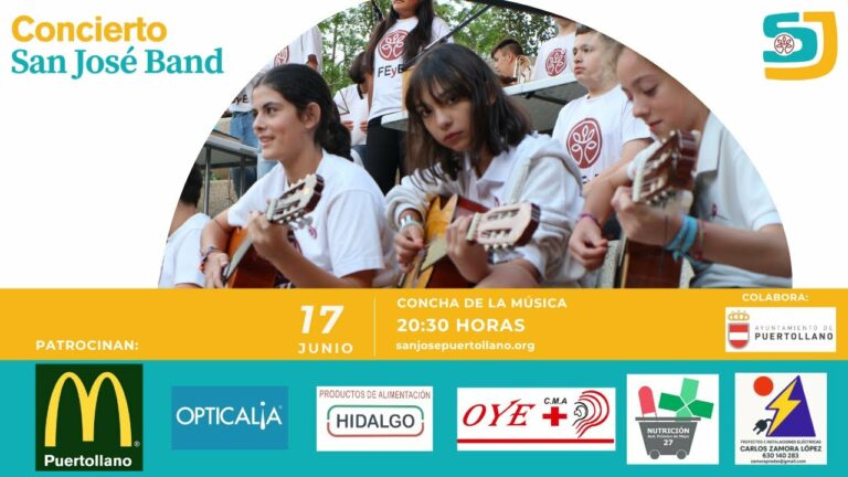 Los alumnos de la «San José Band» culminaron con gran éxito su actuación en compañía de grandes artistas de Puertollano