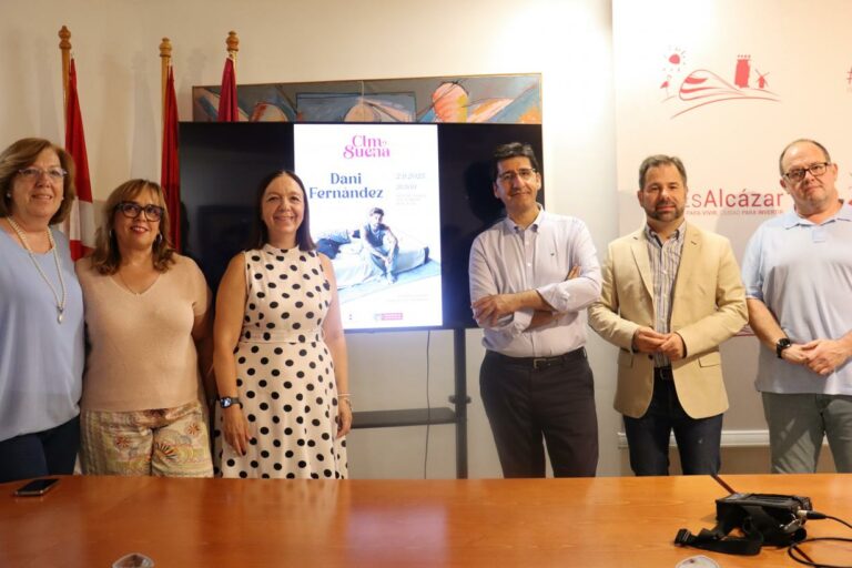 Dani Fernández dará un concierto en Alcázar de San Juan el 2 de septiembre dentro del festival ‘Castila-La Mancha Suena’ impulsado por el Gobierno regional