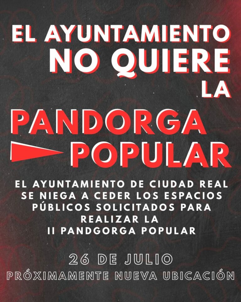 Comunicado: El Ayuntamiento no quiere la Pandorga Popular