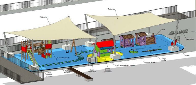 Puertollano: El nuevo parque infantil de plaza Ramón Cajal hará un guiño a la antigua estación ferroviaria