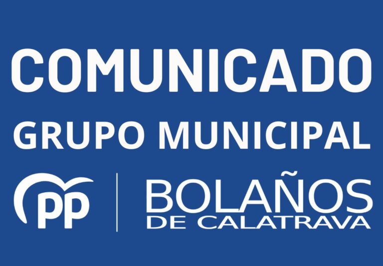 Comunicado del Grupo Municipal del Partido Popular en el Ayuntamiento de Bolaños tras la decisión del Vox de abandonar el Equipo de Gobierno