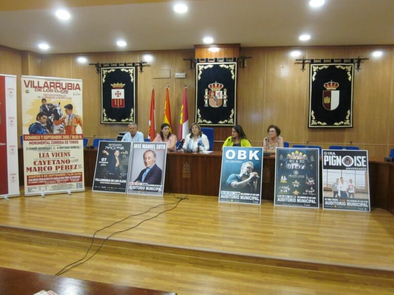 Antoñito Molina, José Manuel Soto, OBK y Pignoise, protagonistas de las Fiestas de Villarrubia de los Ojos
