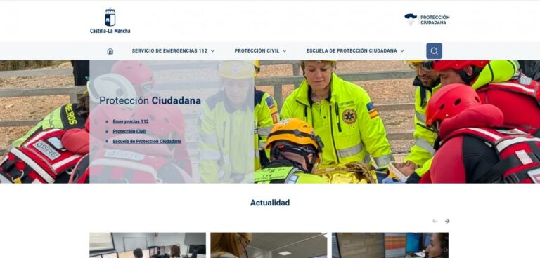La página web del 1-1-2 de Castilla-La Mancha recibe cerca de 67.000 visitas en los primeros seis meses del 2025
