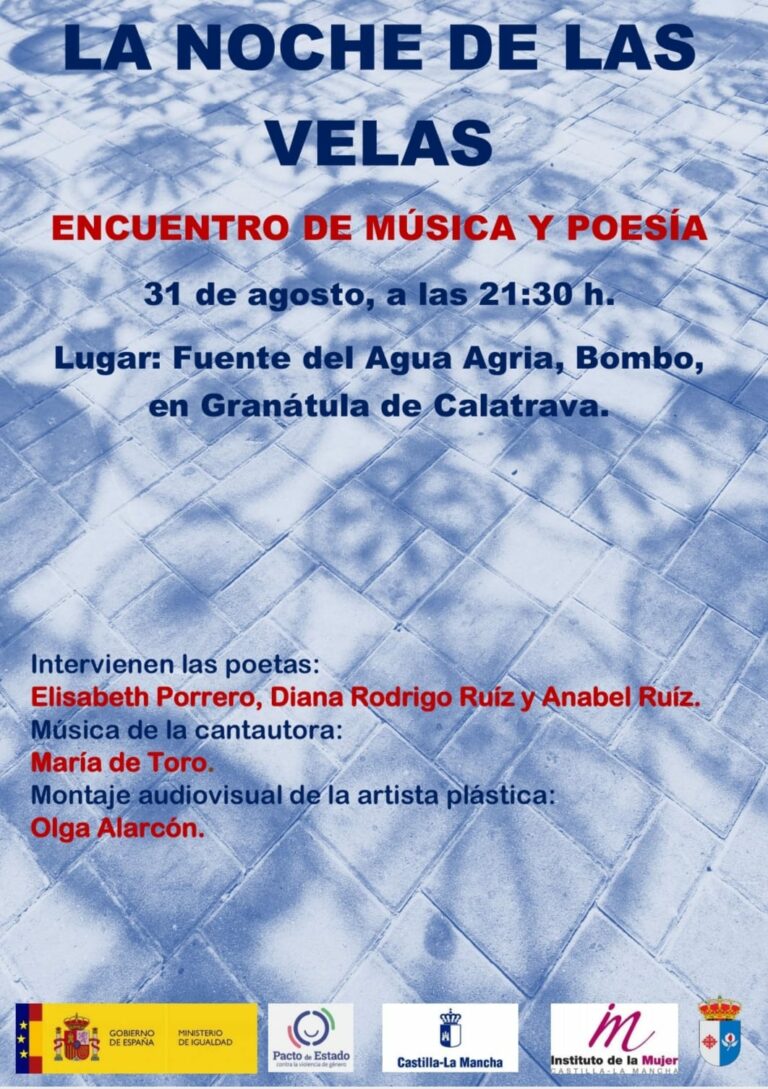 Granátula de Calatrava despide el ‘Verano al fresquito’ con el XXV Encuentro de Encajeras y la II Noche de la Poesía, la Música y las Velas