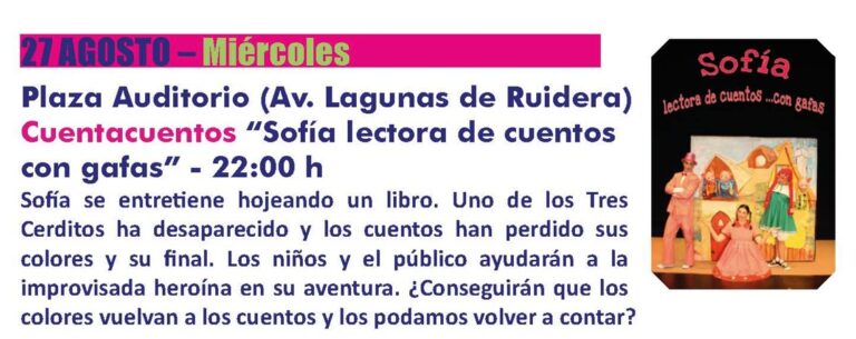 Noche de cuentacuentos en la plaza del Auditorio