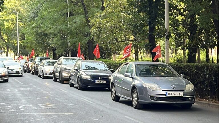 Bocinada en Puertollano contra el ERTE en Eserman
