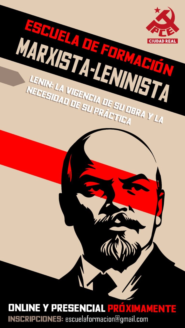 El Partido Comunista en Ciudad Real celebrará la II Escuela de Formación marxista