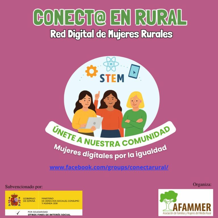 AFAMMER crea “Conect@ en Rural”, una comunidad online para impulsar la transformación digital de las mujeres rurales