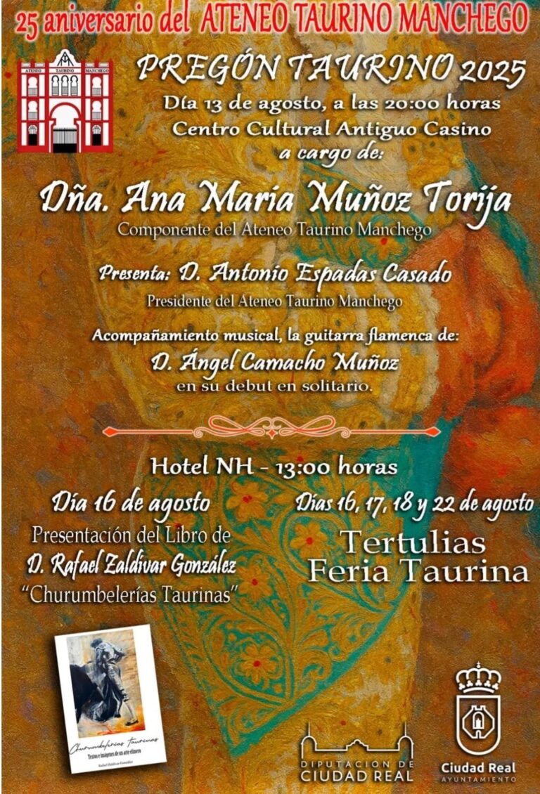 Ciudad Real: El Ateneo Taurino manchego cumple su primer cuarto de siglo