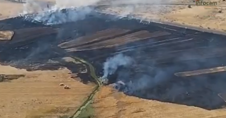 Otro incendio en Brazatortas afecta a la circulación ferroviaria entre Madrid y Andalucía y al tráfico en la N-420