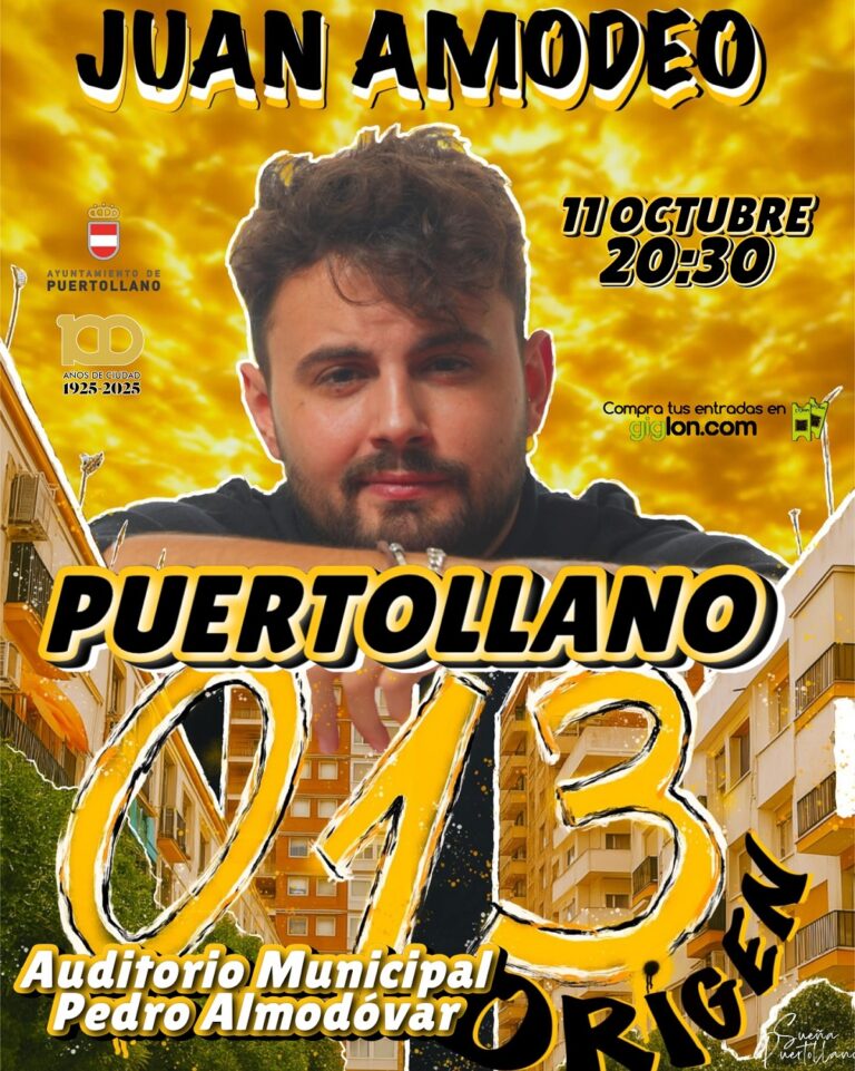 Puertollano: Juan Amodeo llenará de humor el escenario del Auditorio con el espectáculo «013 Origen»