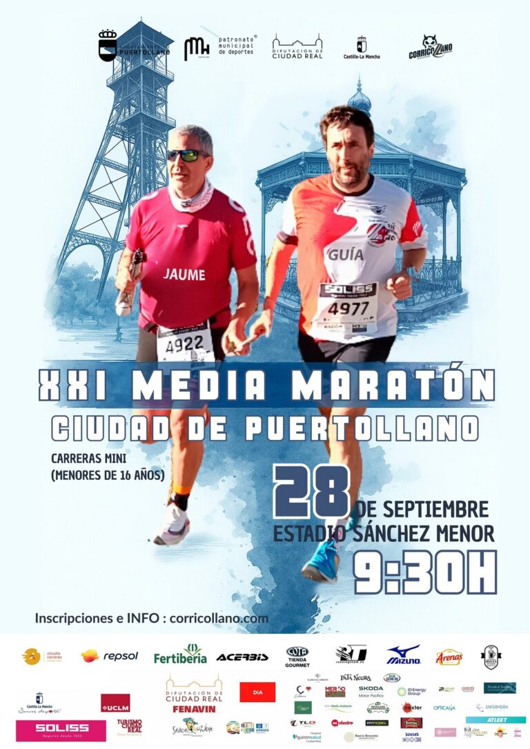 Corricollano abre la inscripción de la XXI Media Maratón «Ciudad de Puertollano»