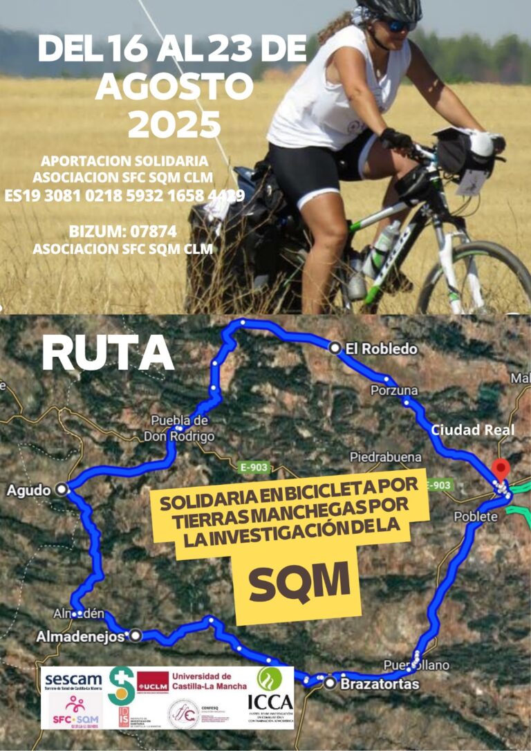 Carmen Lozano emprenderá una ruta solidaria en bicicleta por la investigación de la sensibilidad química múltiple