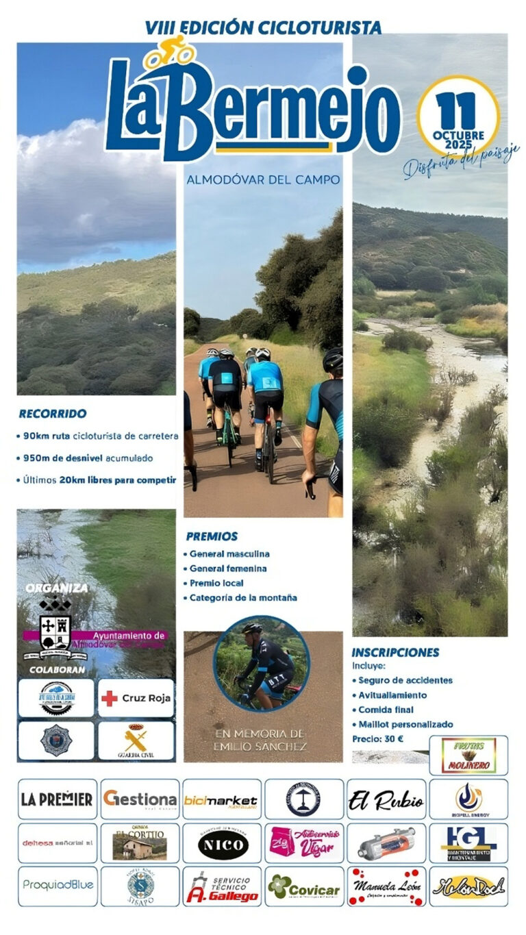 Almodóvar del Campo recuperará el 11 de octubre la cita cicloturista de carretera en honor a Andrés Bermejo