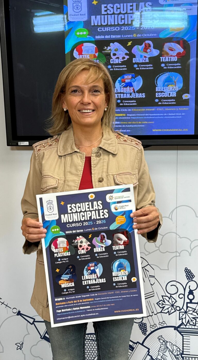 Ciudad Real: La concejalía de Educación abre el plazo de matrículas para sus Escuelas Municipales
