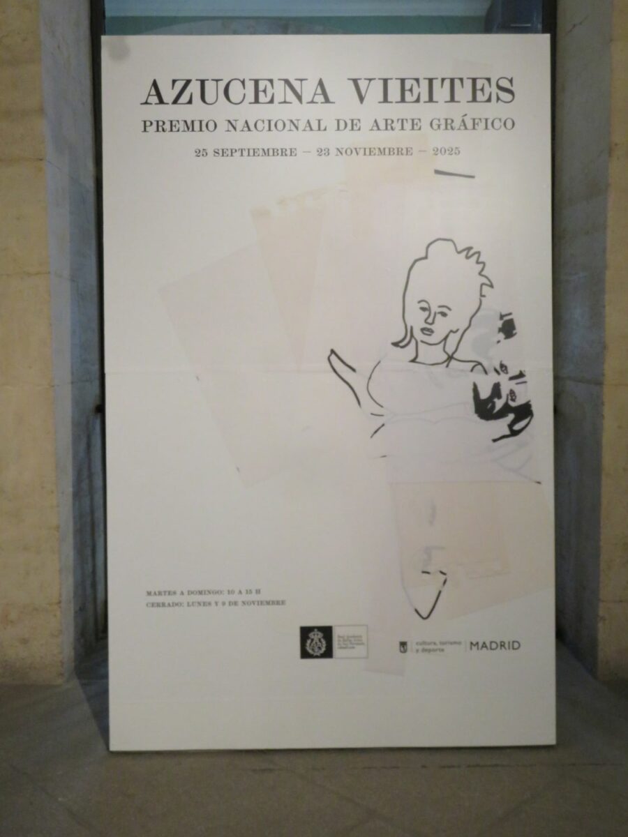 En la Real Academia de Bellas Artes de San Fernando (RABASF): Exposición Azucena Vieites Premio Nacional de Arte Gráfico