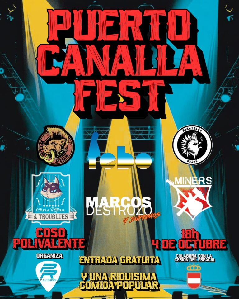 Puertollano se prepara para vivir el primer Puerto Canalla Festival el 4 de octubre