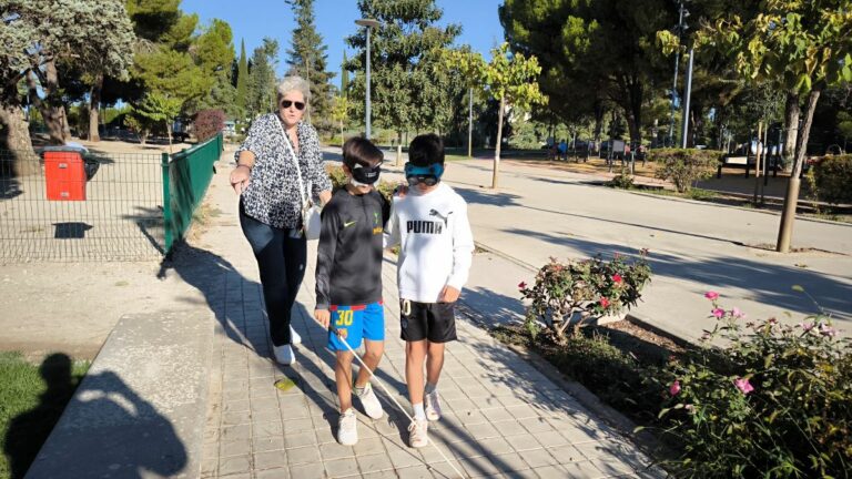 La actividad “Bastón Blanco” de ONCE cierra la programación de la Semana Europea de la Movilidad