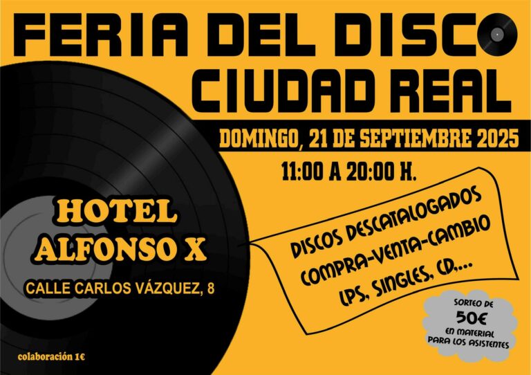 Ciudad Real acoge este domingo la Feria del Disco