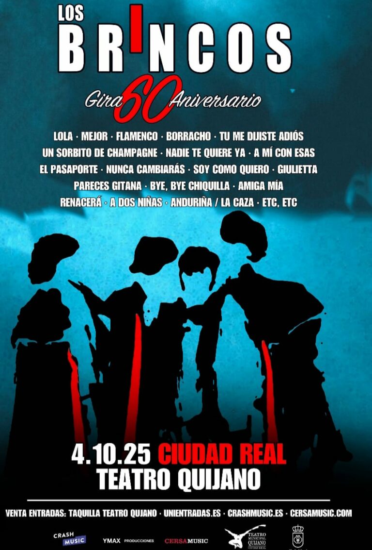 Ciudad Real: Vuelven los 60 al Teatro Quijano con ‘Los Brincos’ tras la muerte de Miguel Morales