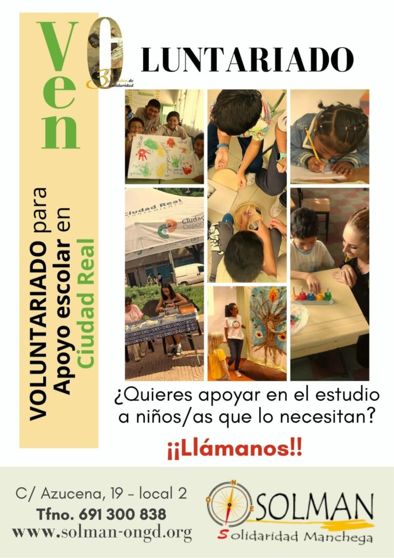 SOLMAN apela a la solidaridad para ayudar a los niños