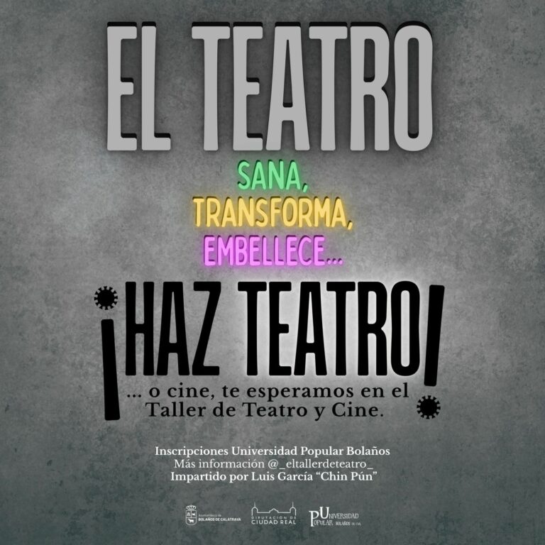 La Universidad Popular de Bolaños de Calatrava levanta de nuevo el telón con sus Talleres de Teatro, Cine y Artes Escénicas para la infancia