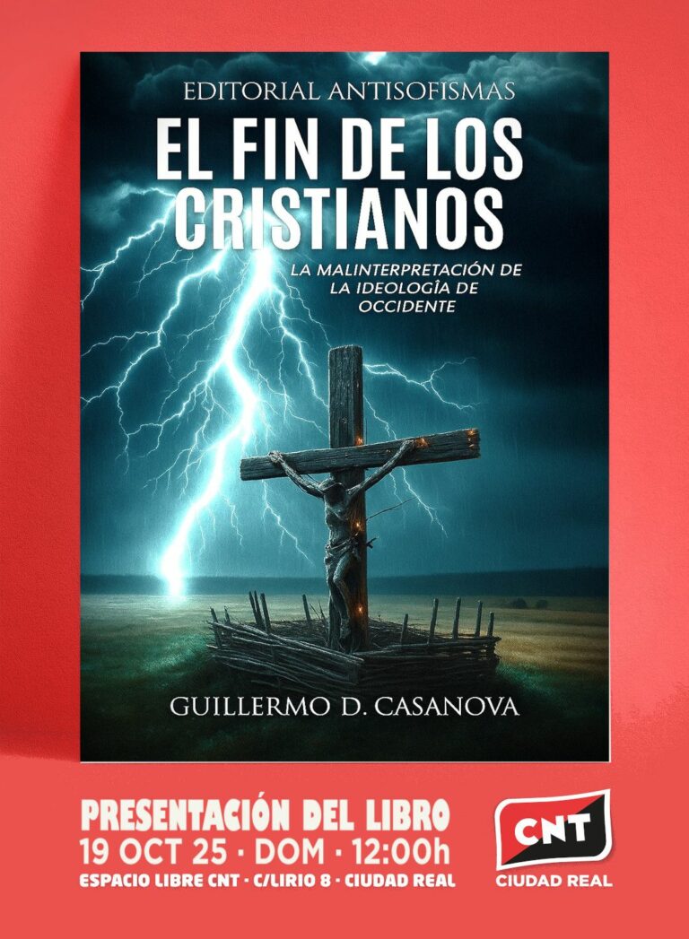 Guillermo Dorado presenta «El fin de los cristianos. La malinterpretación de la ideología de Occidente» este domingo en Ciudad Real