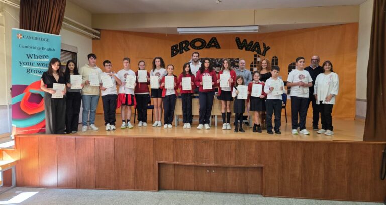 Puertollano: El Colegio María Inmaculada entrega los diplomas de Cambridge