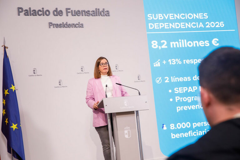 Castilla-La Mancha invierte 8,2 millones de euros en la promoción de la autonomía personal y en la prevención de la dependencia