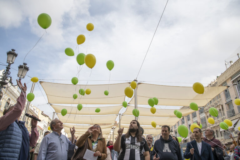 APAFES conmemora en la Plaza Mayor el Día Mundial de la Salud Mental