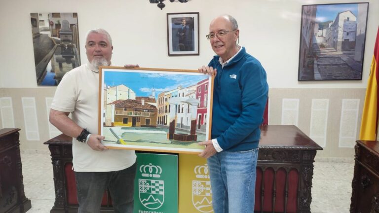 Carlos Goyanes entrega una nueva obra al fondo de arte local de Fuencaliente