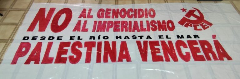 Llamamiento del Partido Comunista de Ciudad Real a la solidaridad con el pueblo palestino