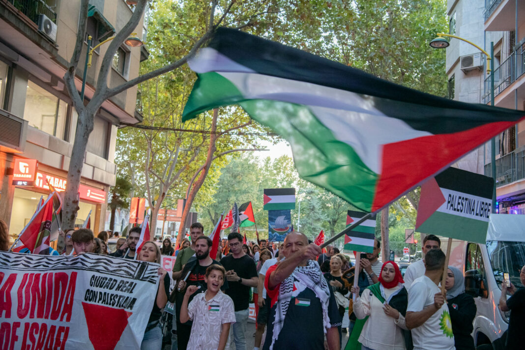 Manifestación apoyo a Palestina huelga general 15 de octubre