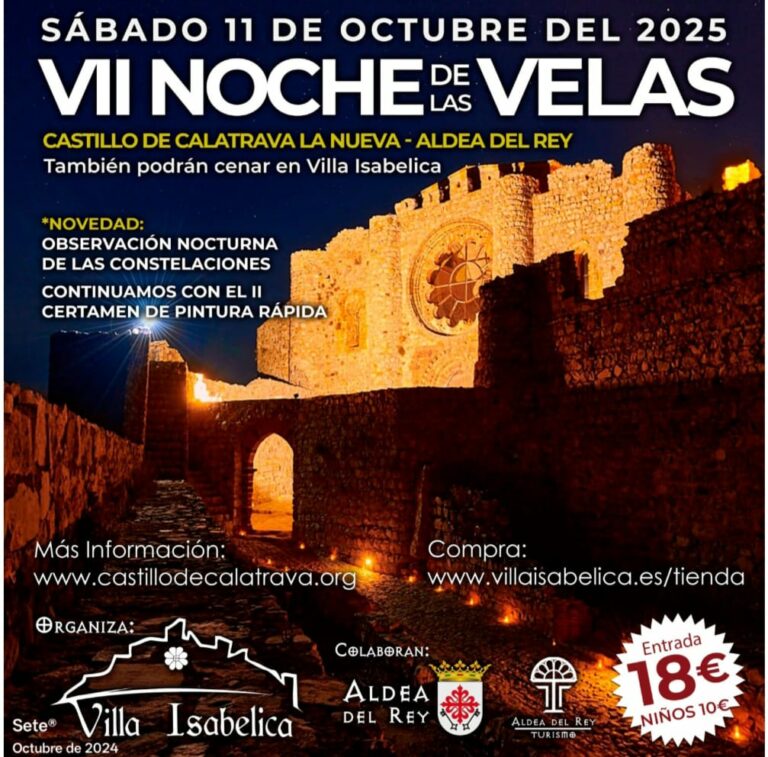 El Castillo de Calatrava La Nueva alberga una nueva edición de la Noche de las Velas
