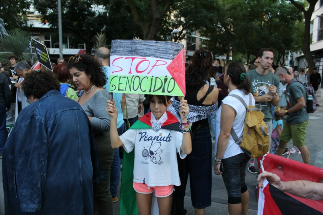 Concentración por la Global Sumud Flotilla en Ciudad Real