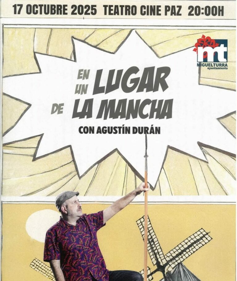 Agustín Durán actúa el 27 de octubre en Miguelturra