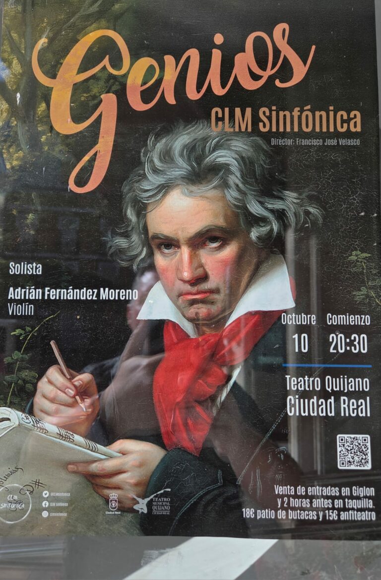 El violinista Adrián Fernández actúa en el Quijano interpretando a Beethoven