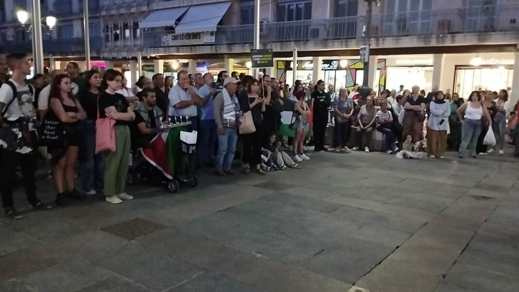 Concentración por Palestina en la Plaza Mayor de Ciudad Real