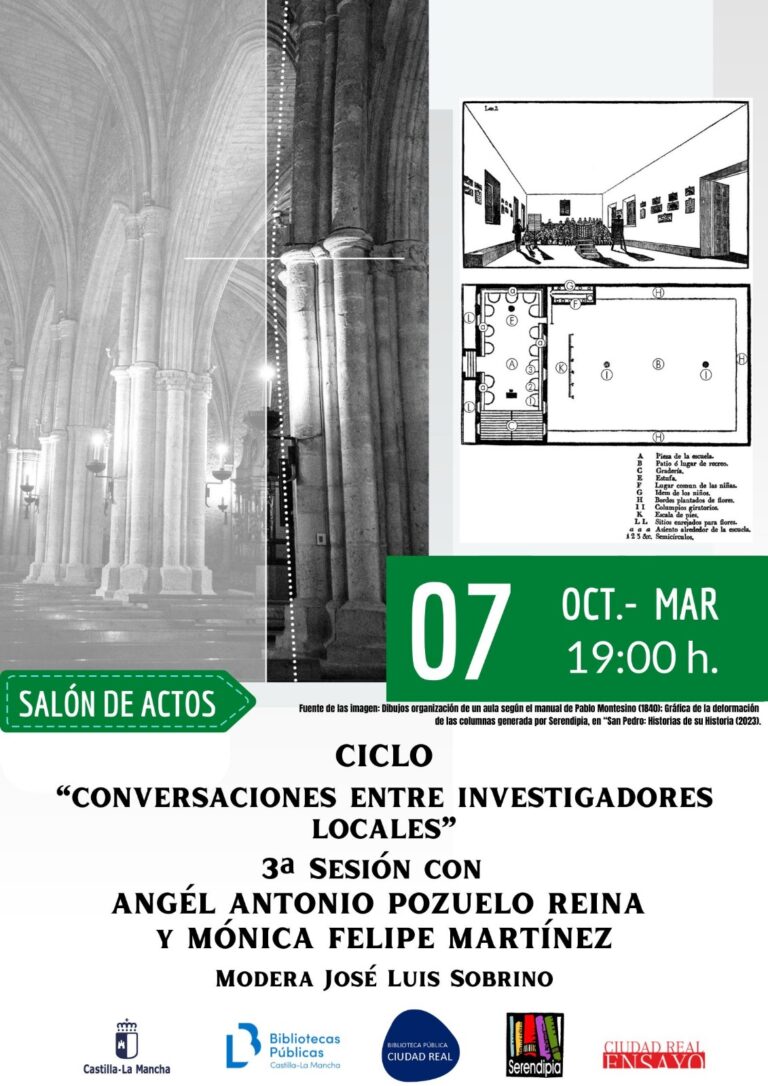 La revolución pedagógica de Francisco Ruiz Morote y el terremoto de Lisboa, nuevas charlas en la Biblioteca Pública del Estado de Ciudad Real