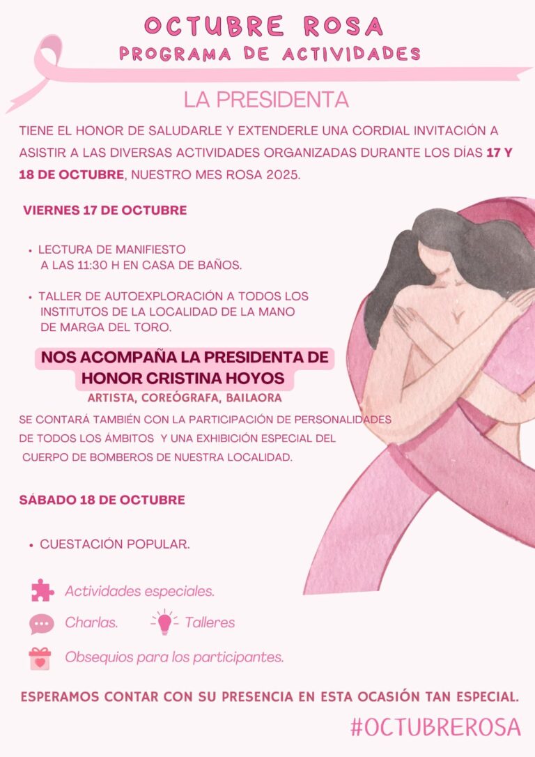 Octubre es rosa con Santa Águeda de Puertollano