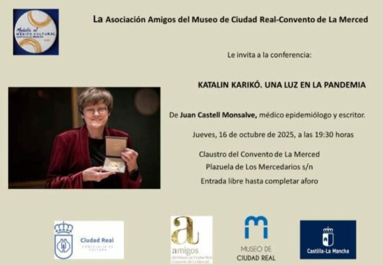 Ciudad Real: El epidemiólogo Juan Castell Monsalve dará una conferencia este jueves sobre Katalin Karico
