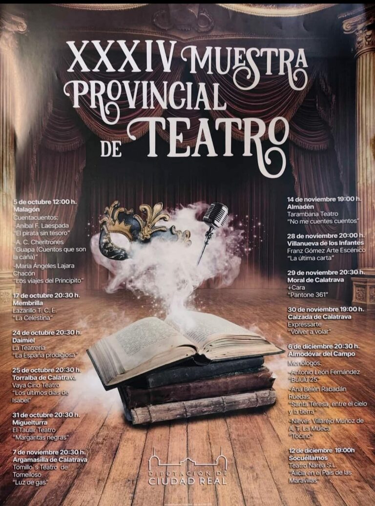 El Teatro Cine Paz de Miguelturra acogerá la representación de la obra «Margaritas Negras»