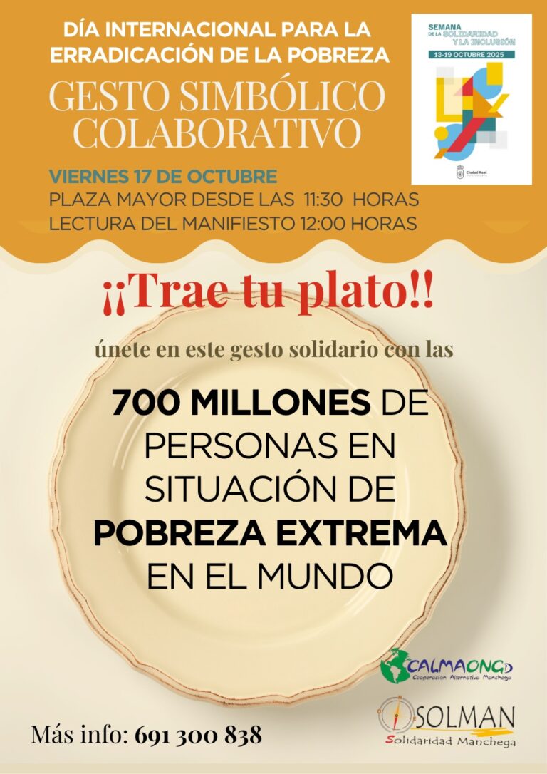 Solman y Calma en el Día Internacional para la erradicación de la pobreza