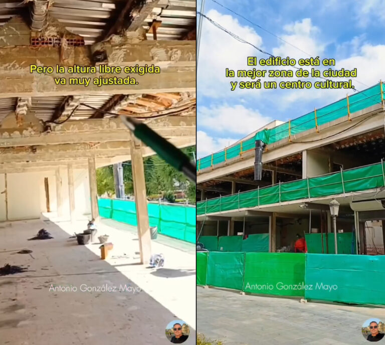 Un arquitecto <i>influencer</i> explica la solución constructiva para solventar un importante defecto en la antigua Casa de la Cultura de Ciudad Real