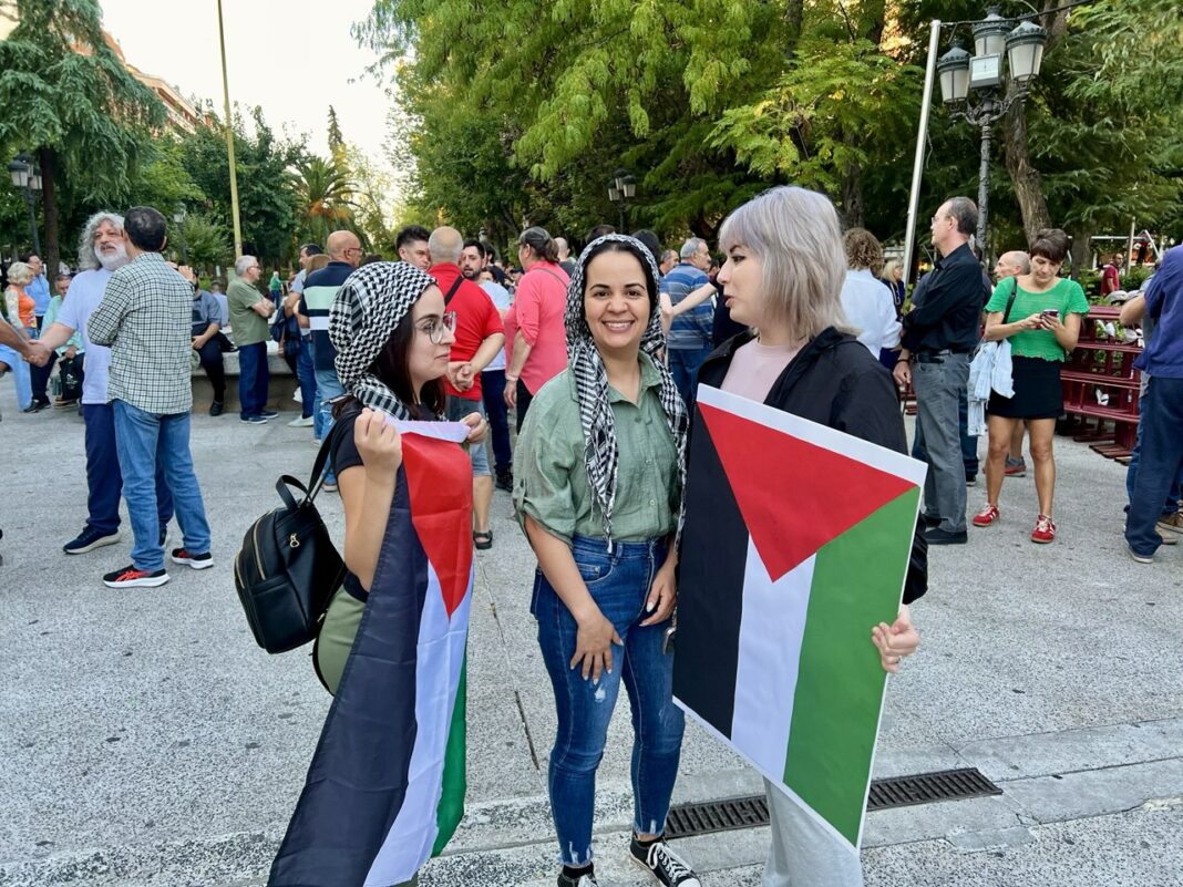 Concentración en apoyo de Palestina en Puertollano