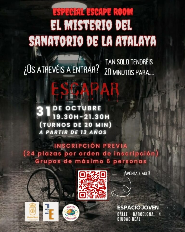 El Espacio Joven acoge el escape room “El misterio del sanatorio de La Atalaya” con motivo de Halloween